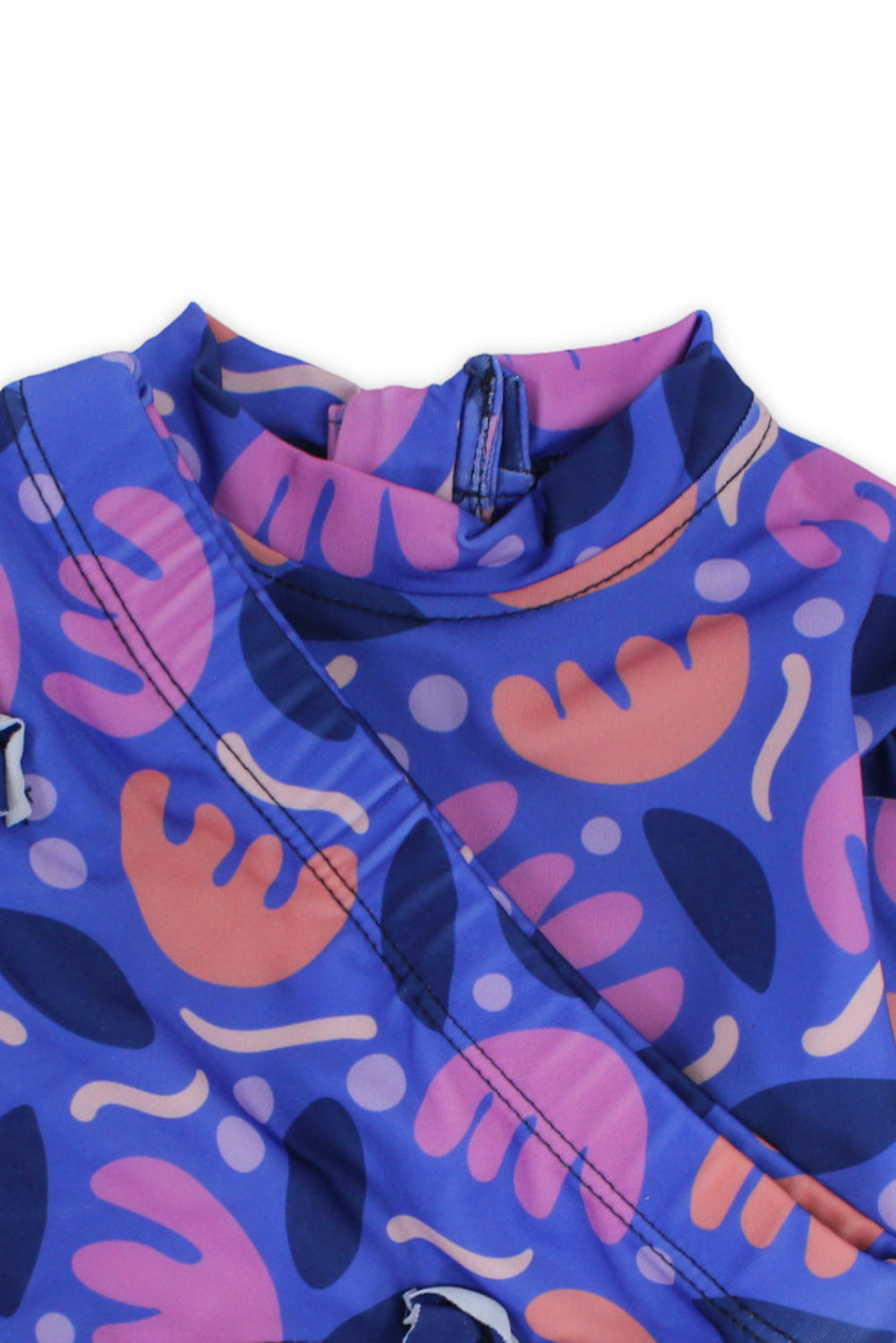 baby girls 2-piece long-sleeve swimsuit – purple printed
