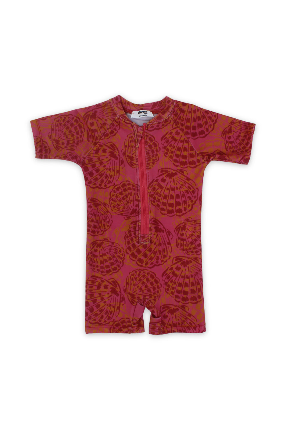 baby girls one-piece swimsuit – printed maroon
