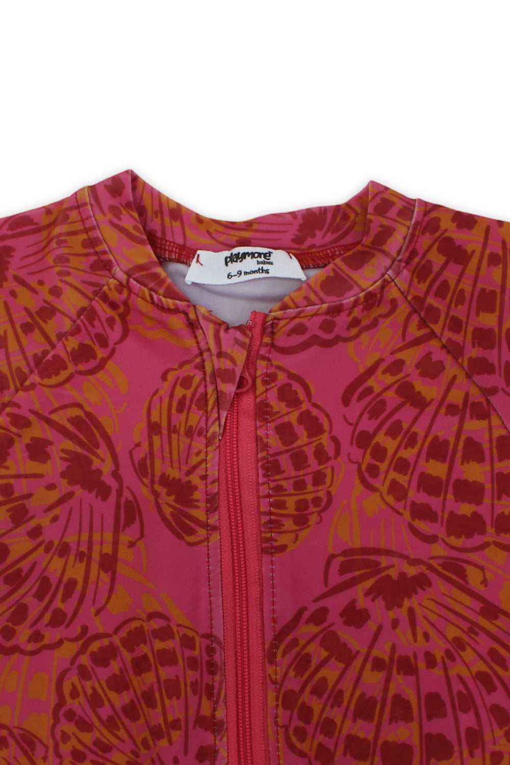 baby girls one-piece swimsuit – printed maroon
