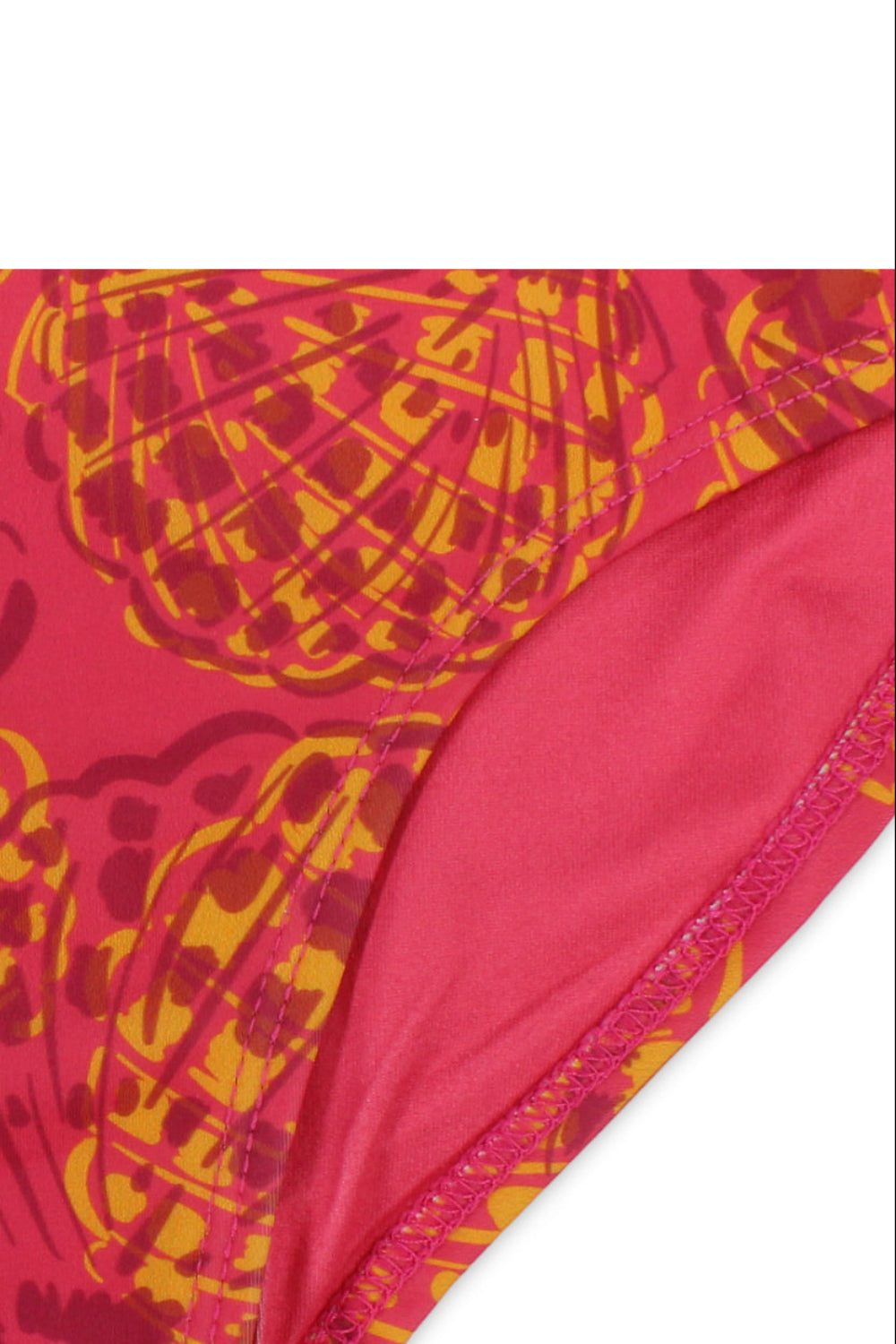 girls one-piece swimsuit – printed maroon