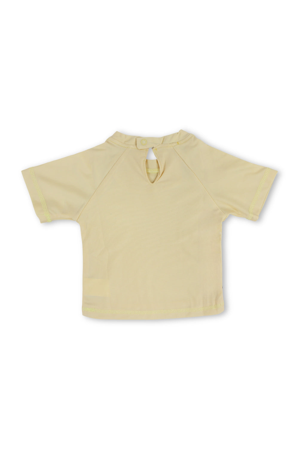 baby boys rash guard – beige with smiley face print