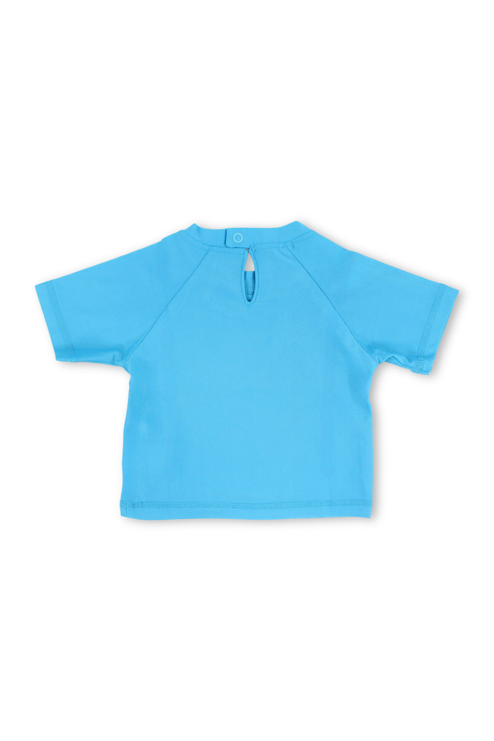baby boys rash guard – turquoise with "north coast waves" print