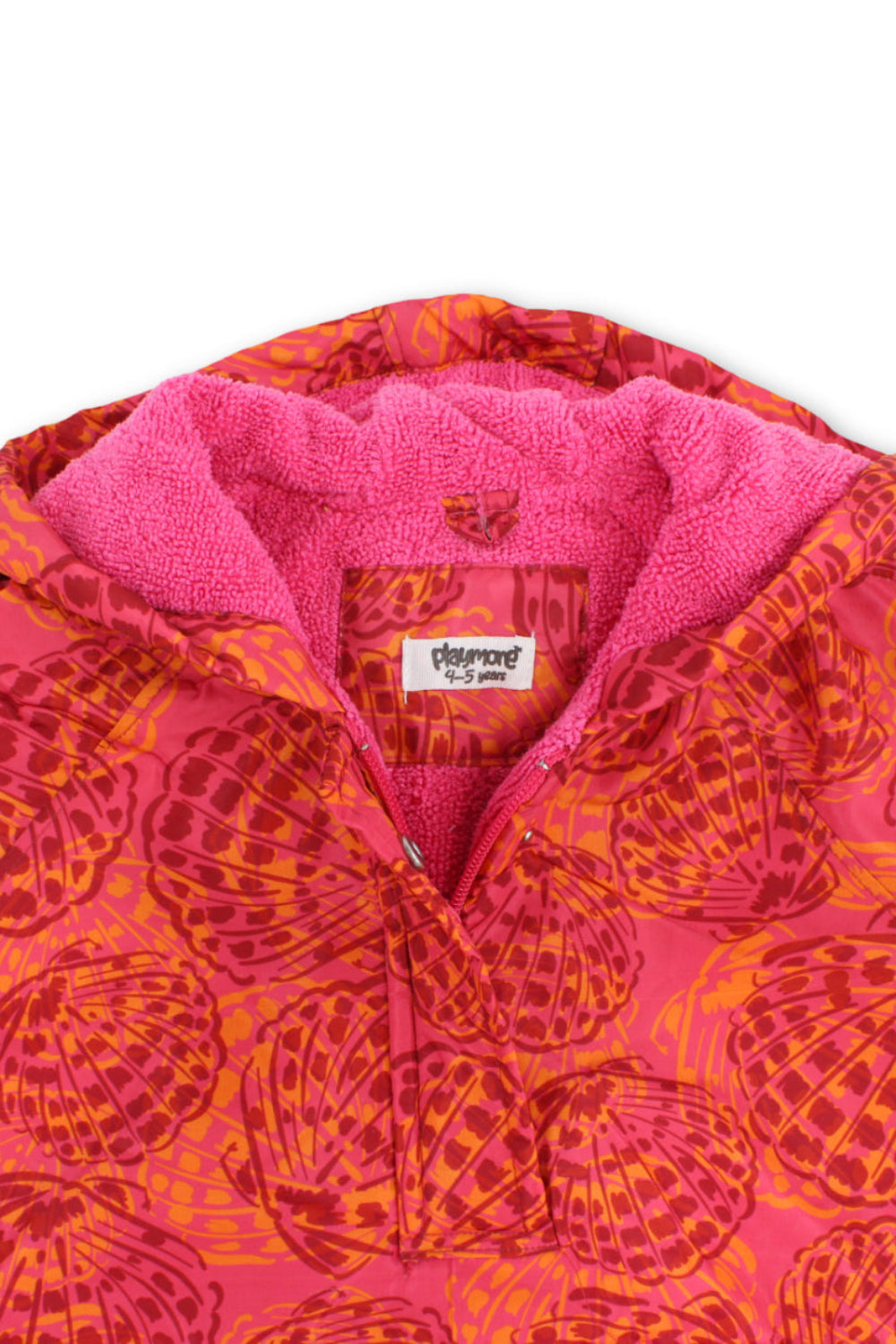 girls waterproof poncho – maroon printed