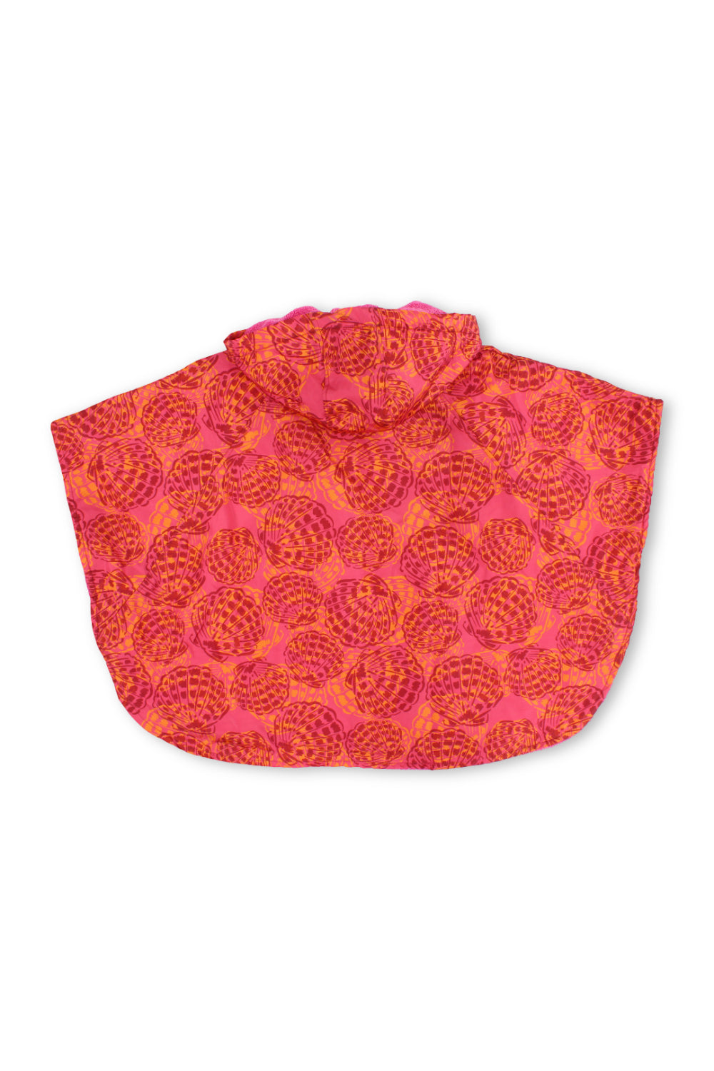 girls waterproof poncho – maroon printed