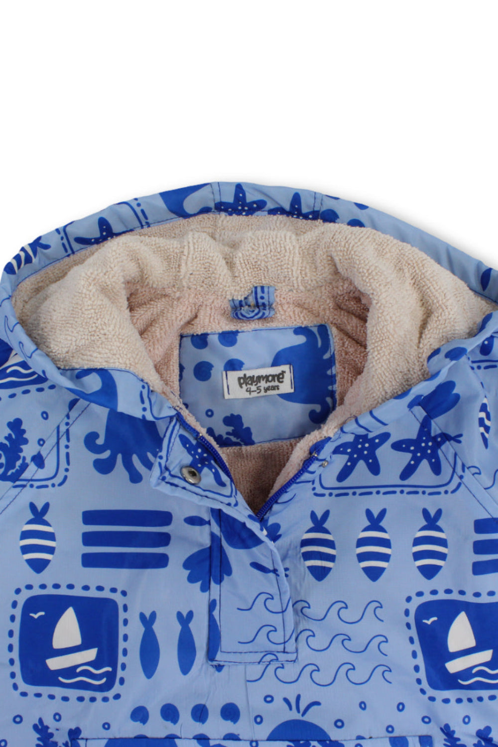 boys waterproof poncho – baby blue
