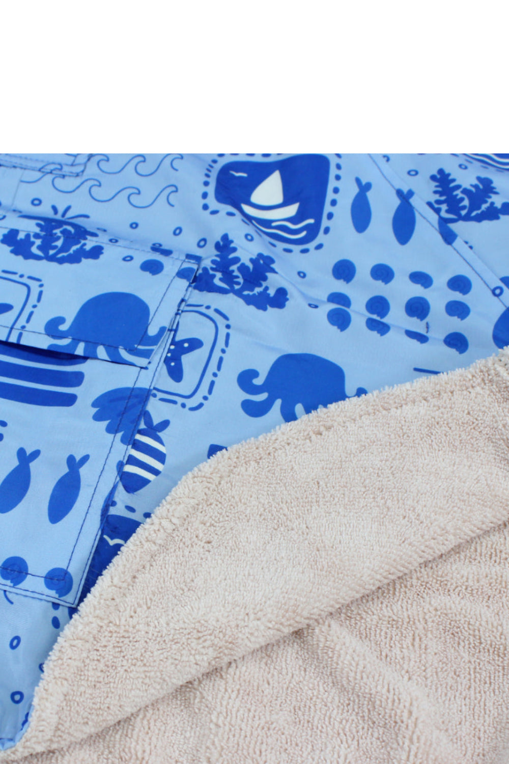 boys waterproof poncho – baby blue