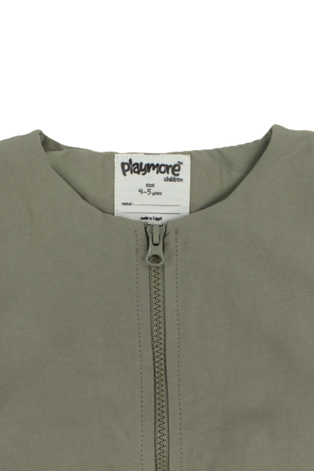 boys gabardine sleeveless vest – olive