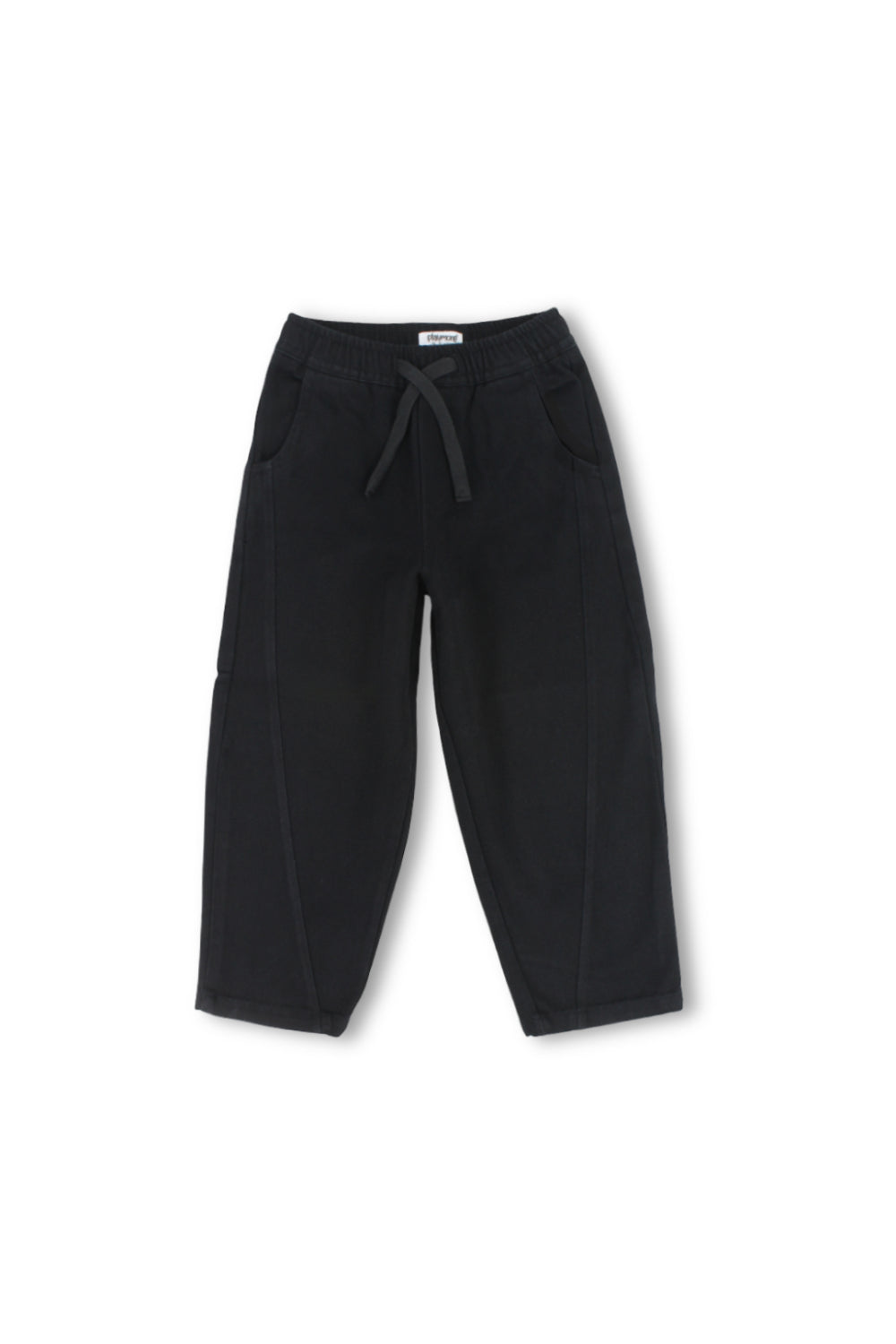 unisex gabardine pants – black