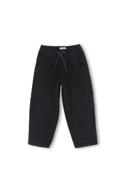 unisex gabardine pants – black