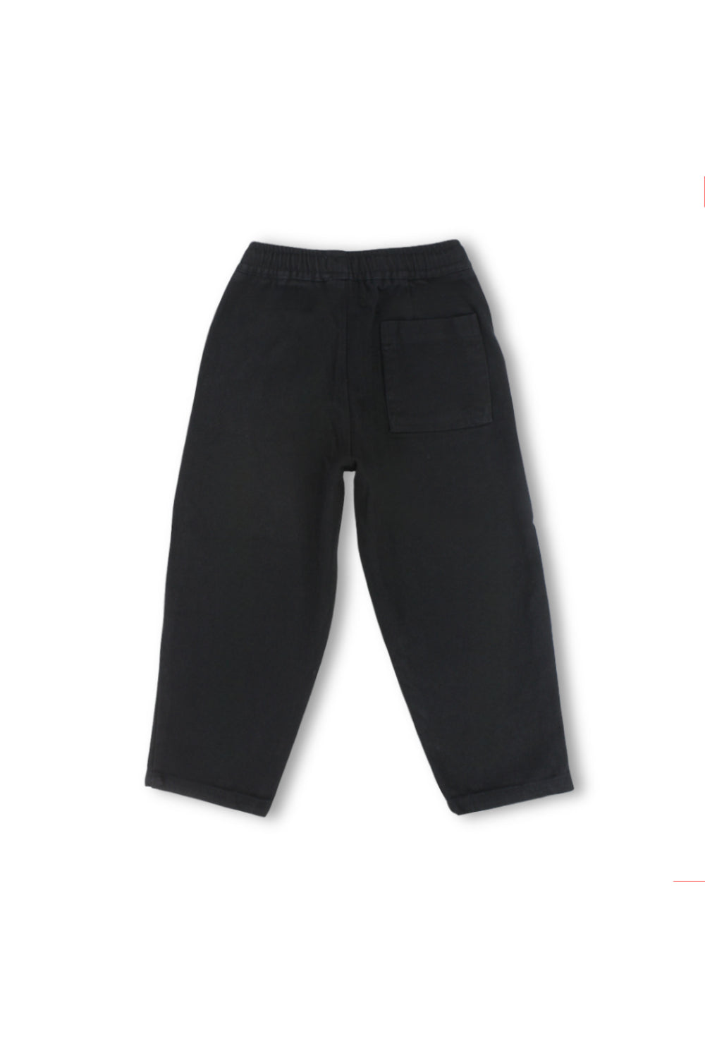 unisex gabardine pants – black