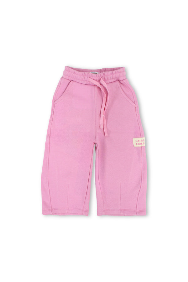 girls fleece sweatpants – pink