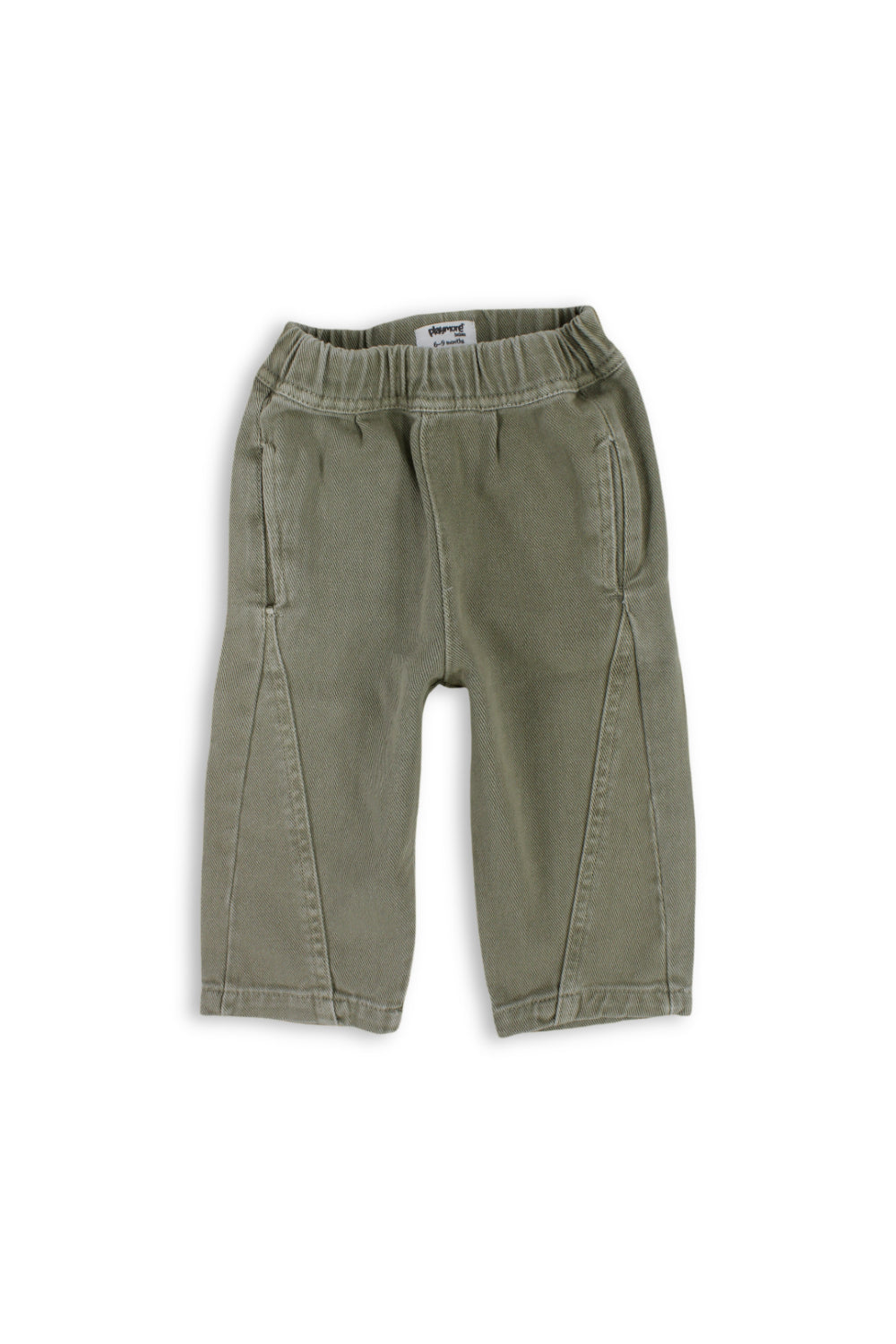 unisex baby gabardine pants – olive