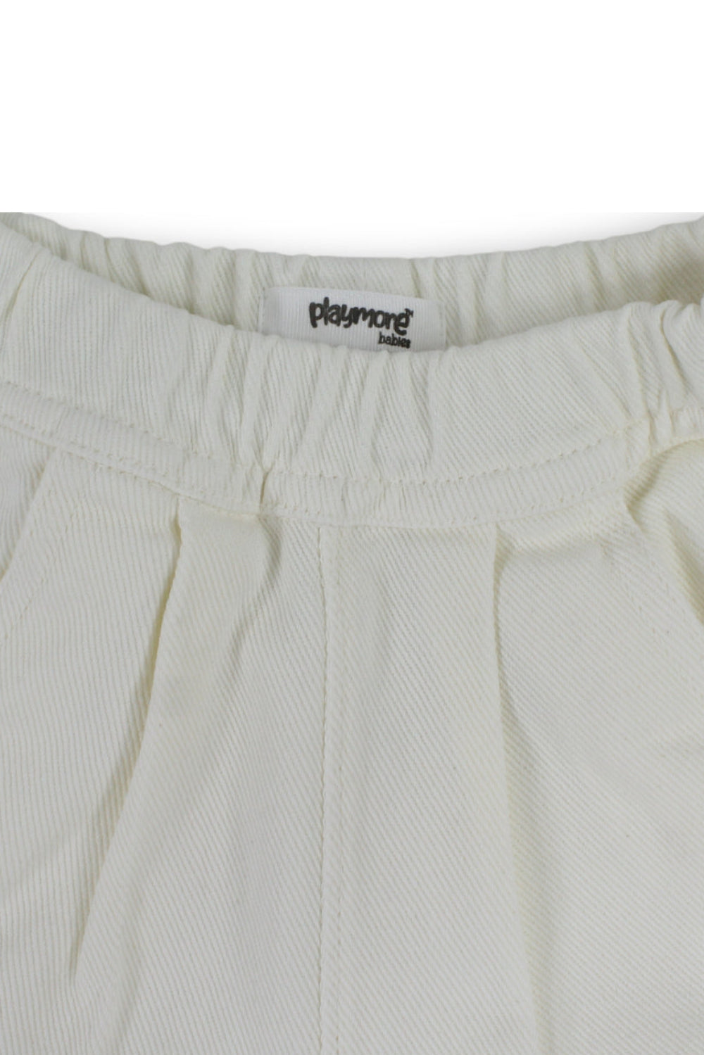 unisex baby gabardine pants – off-white