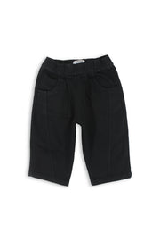 unisex baby gabardine pants – black