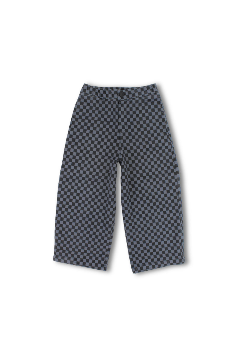 unisex gabardine pants – grey checkered