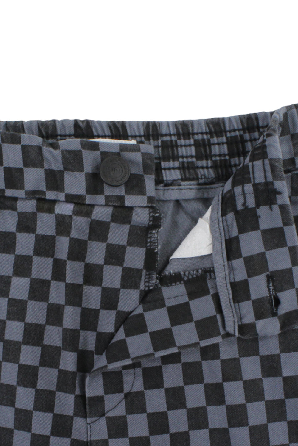 unisex gabardine pants – grey checkered