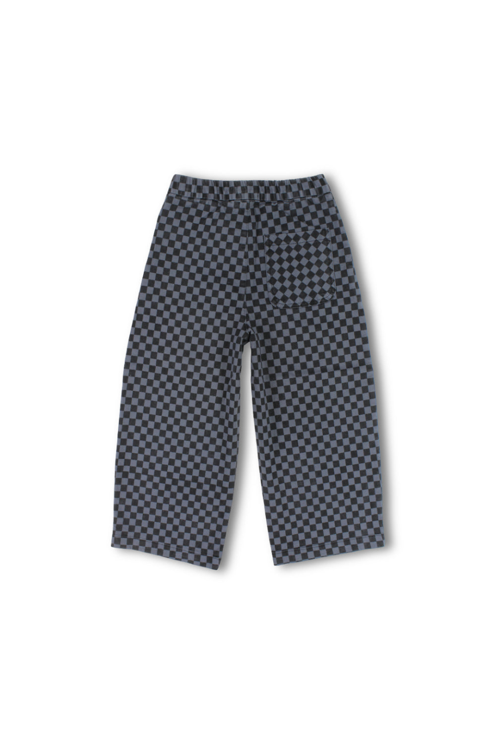 unisex gabardine pants – grey checkered