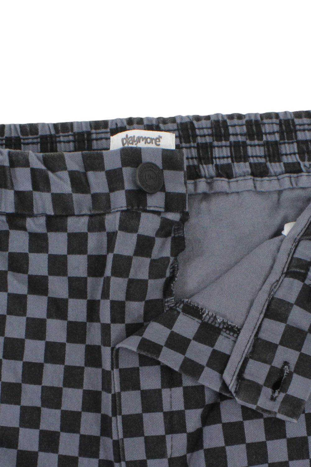 teens gabardine pants – grey checkered
