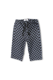 unisex baby gabardine pants – grey checkered