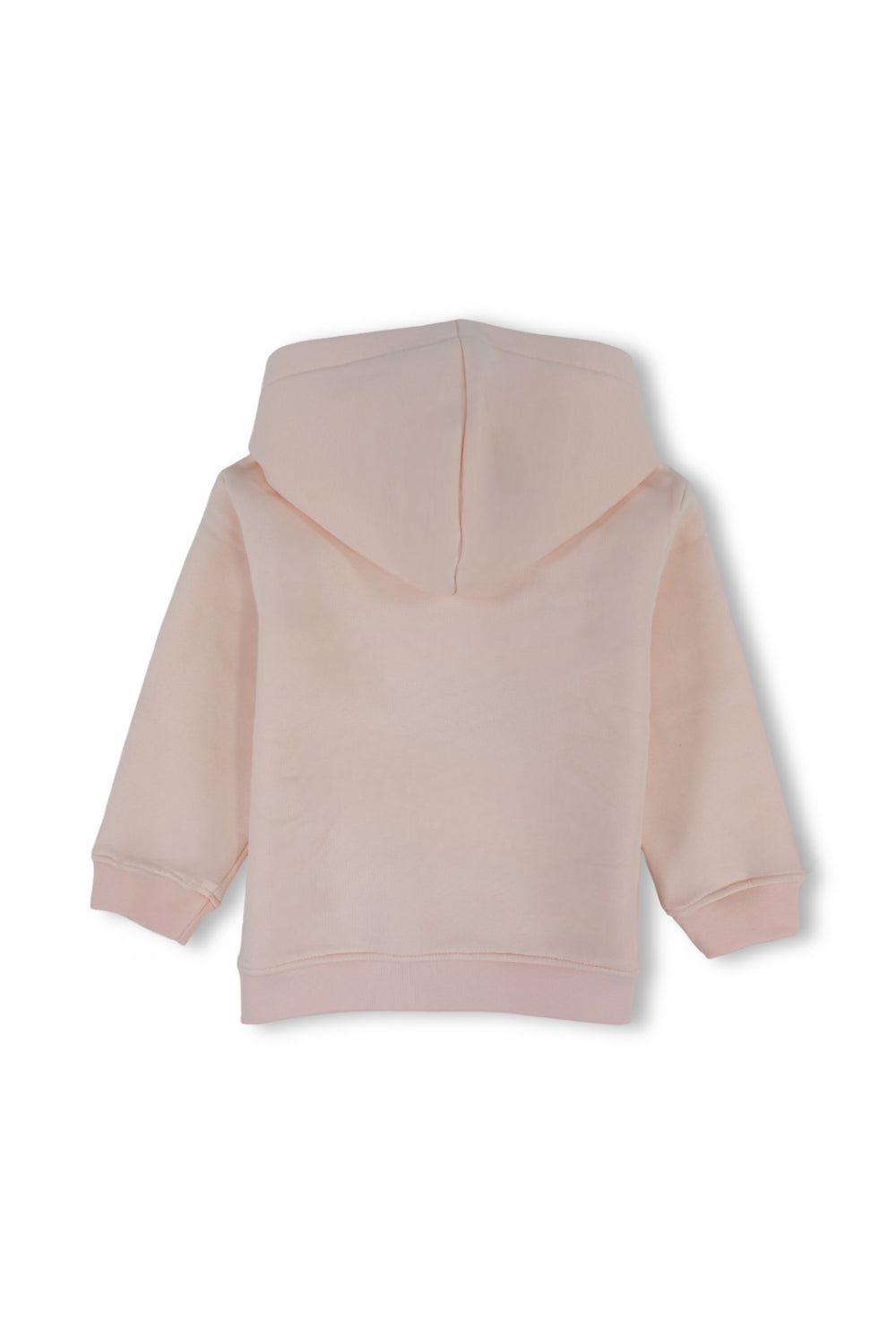 unisex baby cotton hoodie – salmon with "little boss" embroidery