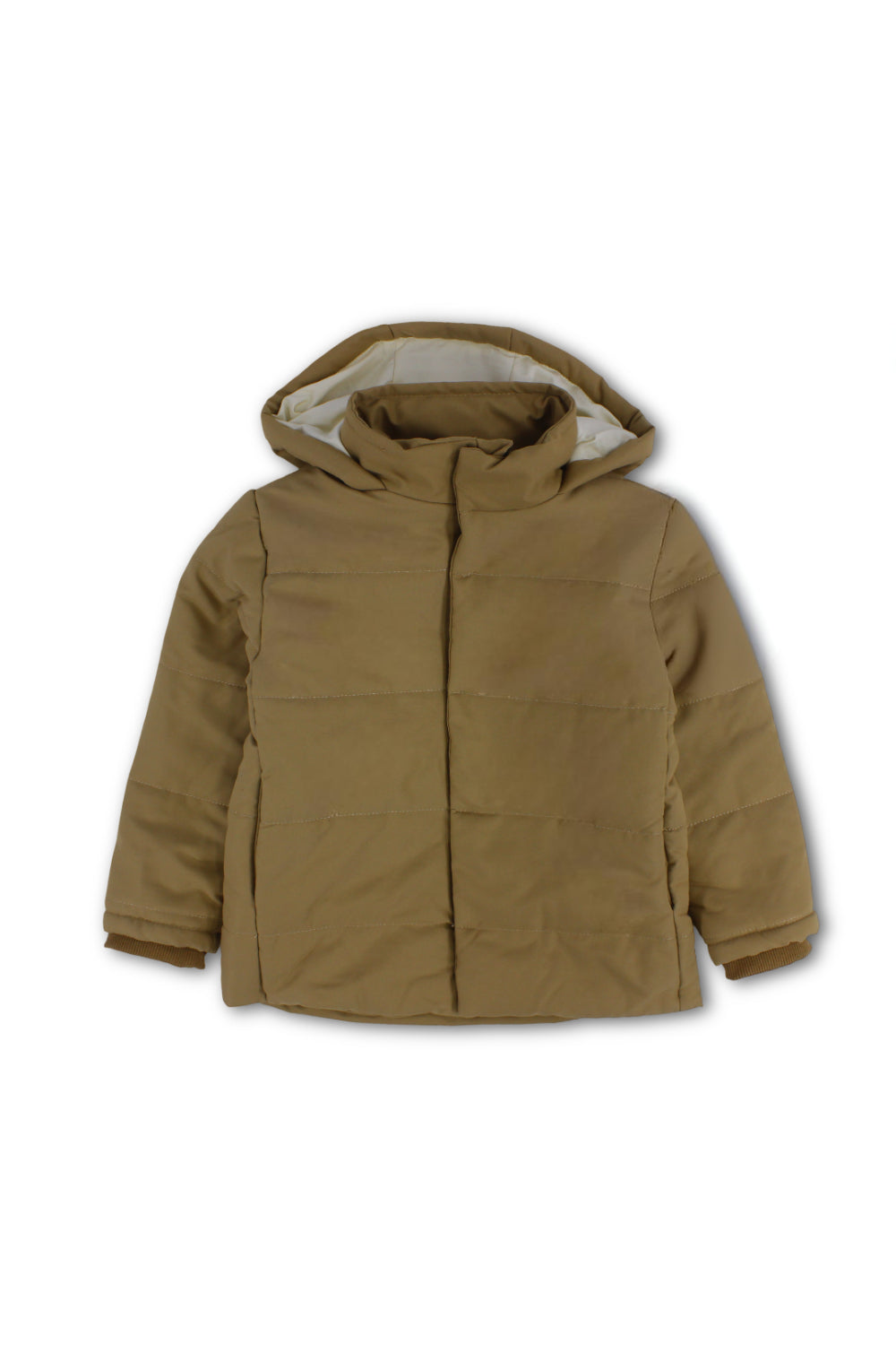 unisex waterproof hooded jacket – camel