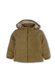 unisex waterproof hooded jacket – camel