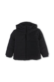 unisex waterproof hooded jacket – black