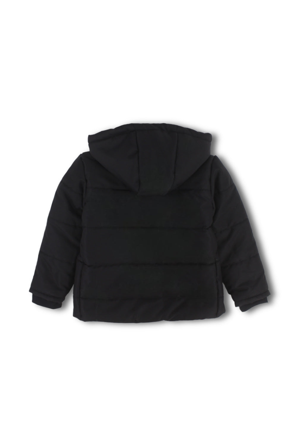 unisex waterproof hooded jacket – black