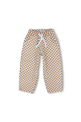beige checkered