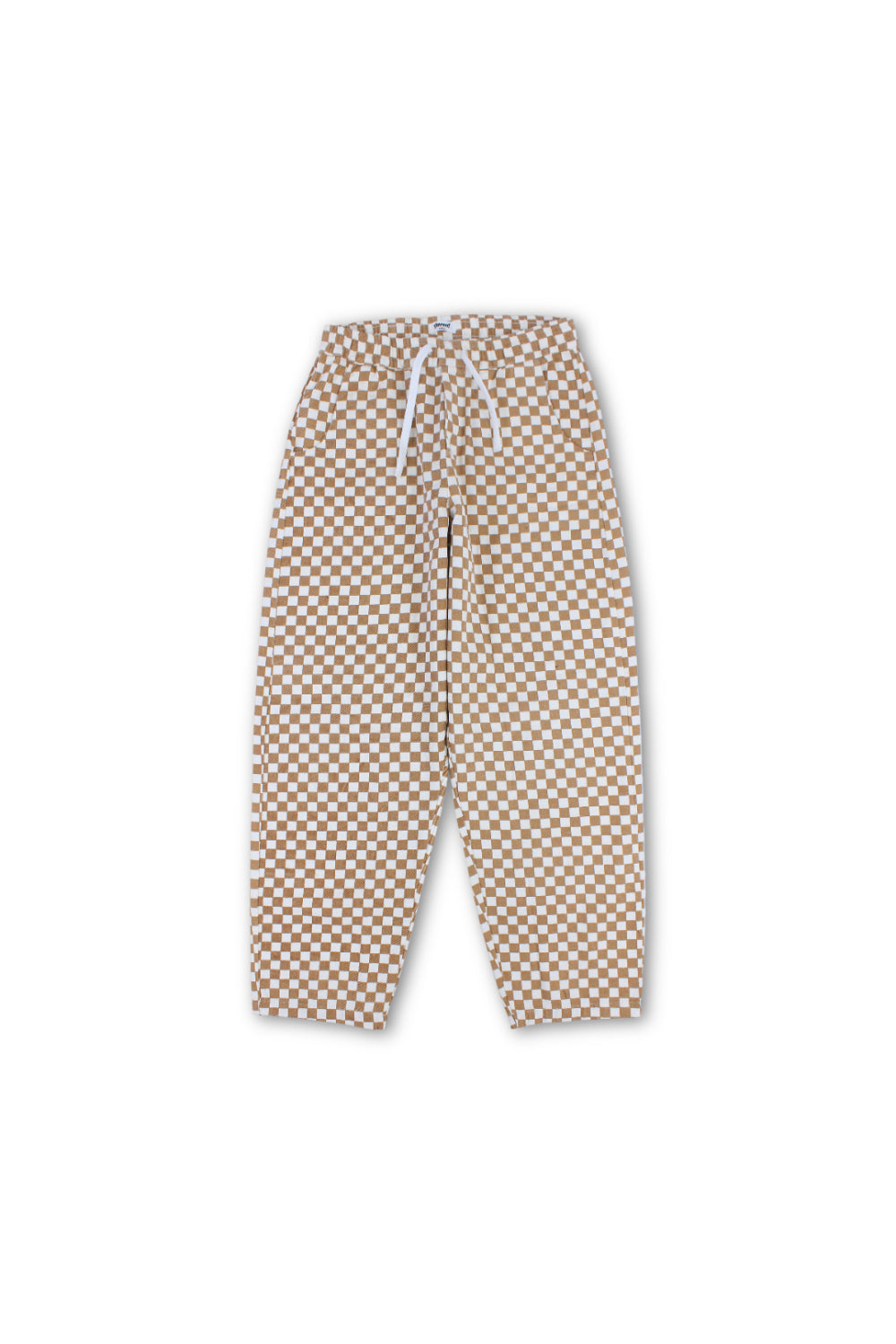 teens gabardine pants – beige checkered