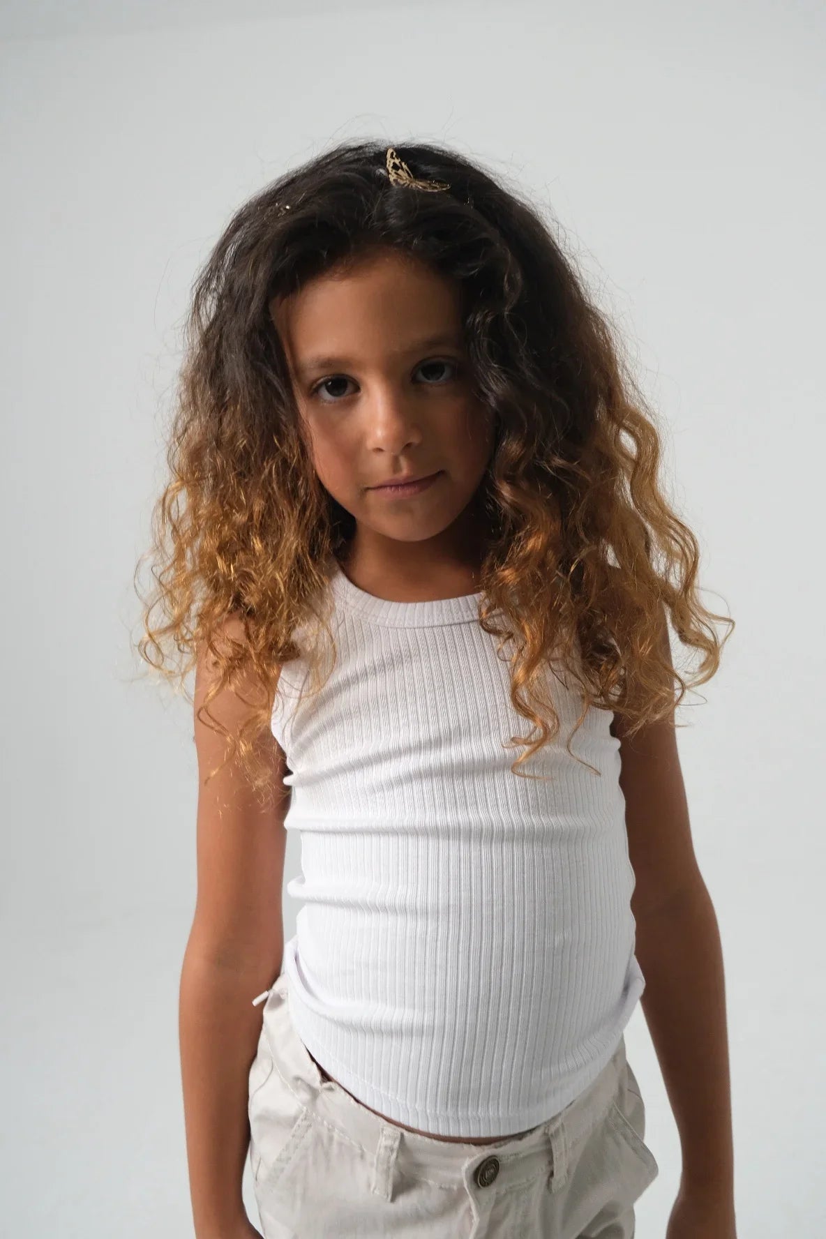 white ribbed tank top - playmore