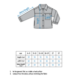 Unisex Baby Gabardine Shirt – Brown