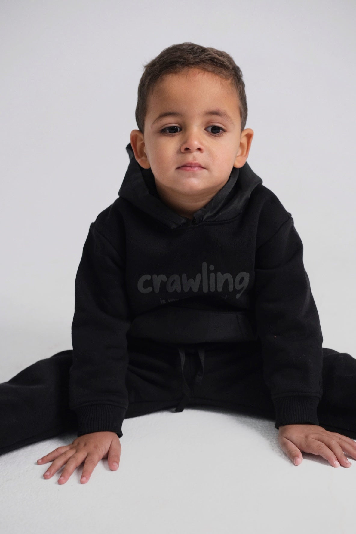 unisex black 2-piece outfit set