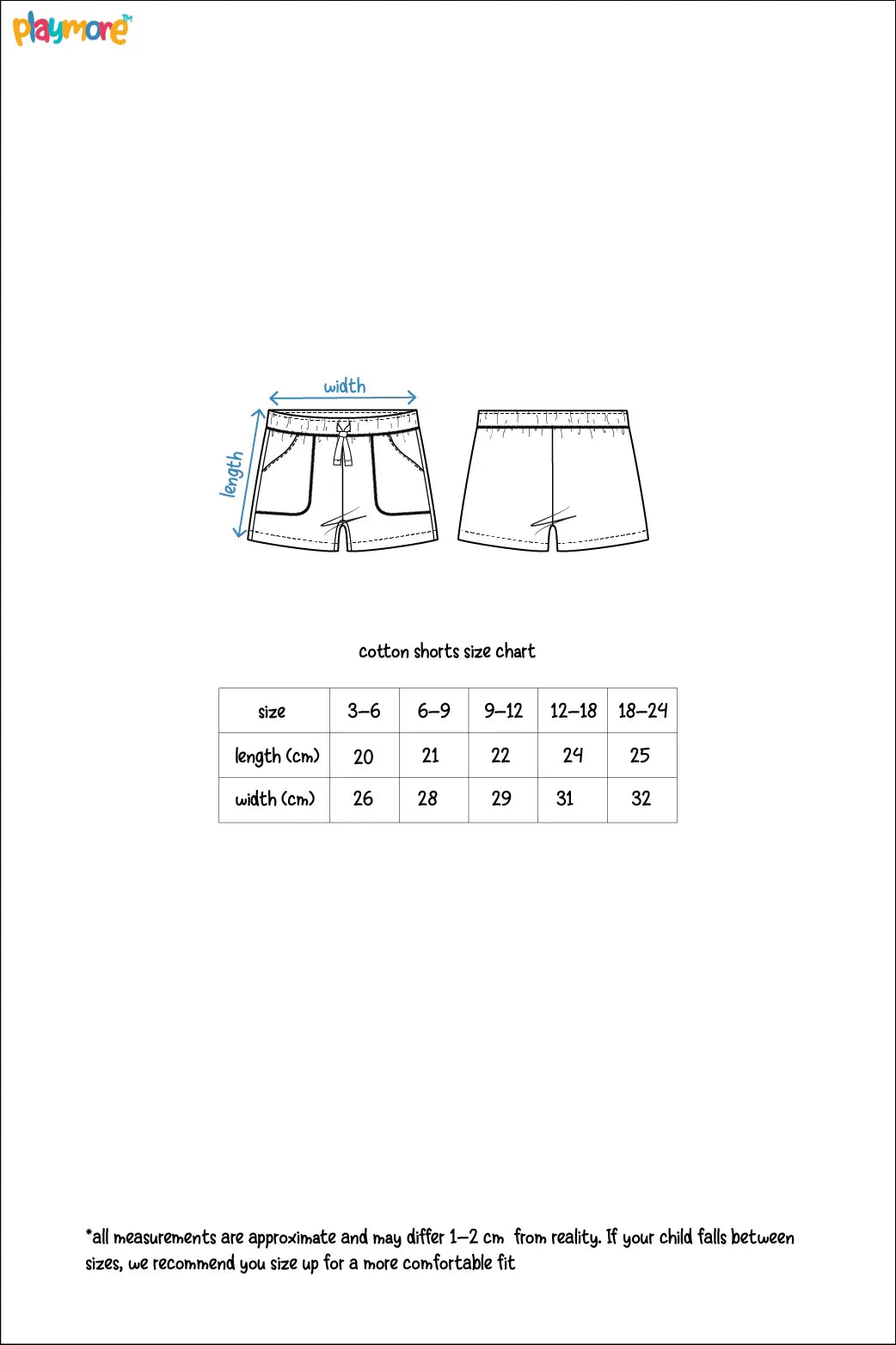 unisex navy cotton shorts - playmore