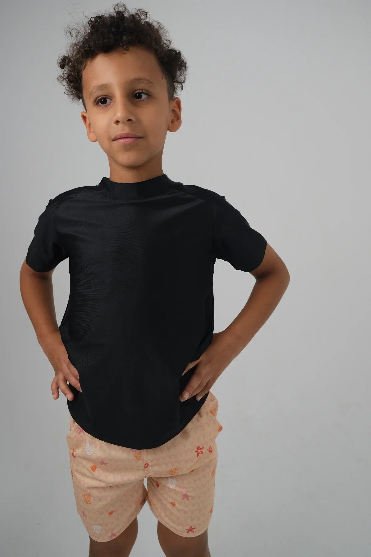 black short sleeved rashguard - playmore