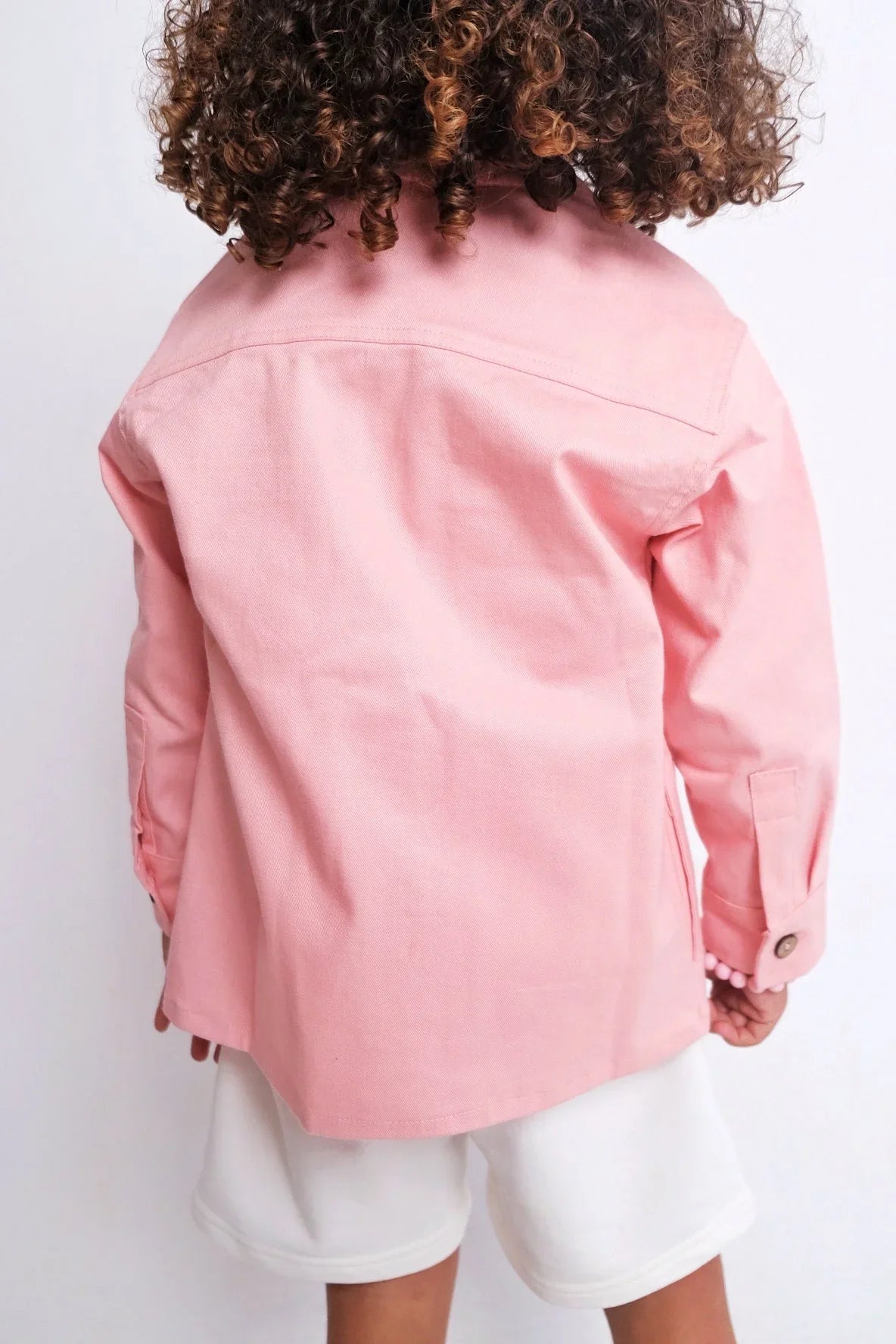 pink long-sleeved overshirt - playmore