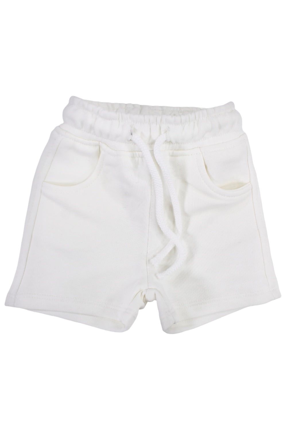 unisex baby cotton shorts – offwhite