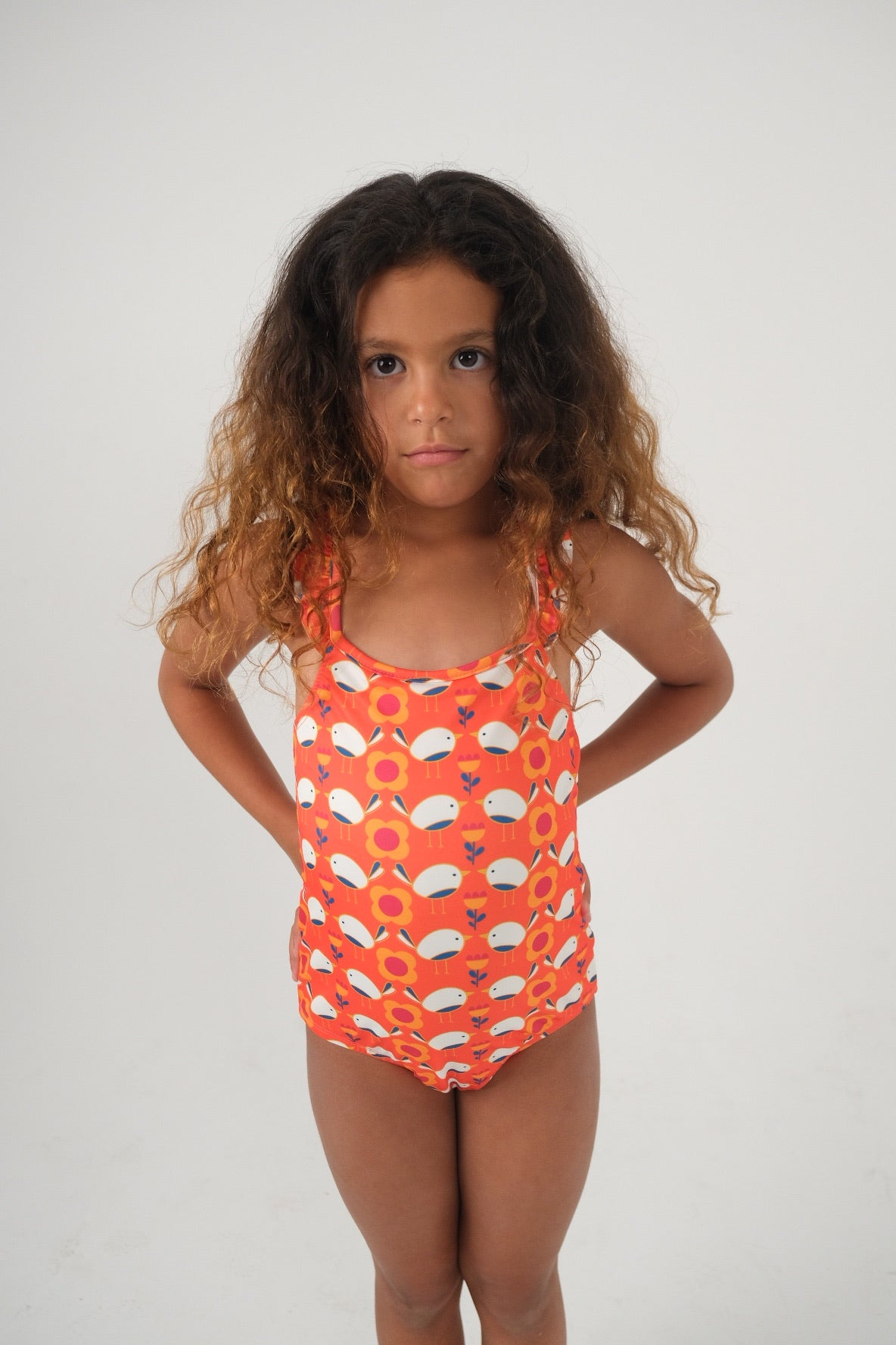 birds n flowers swimsuit