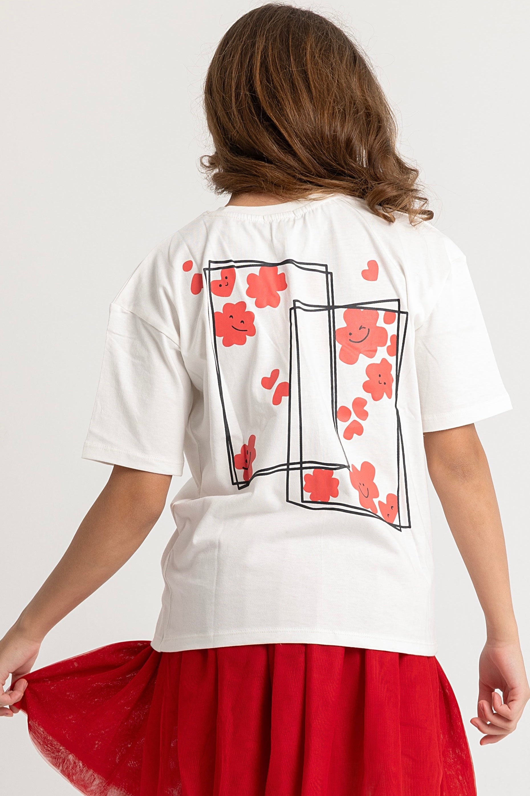 "smile" short-sleeved t-shirt – offwhite
