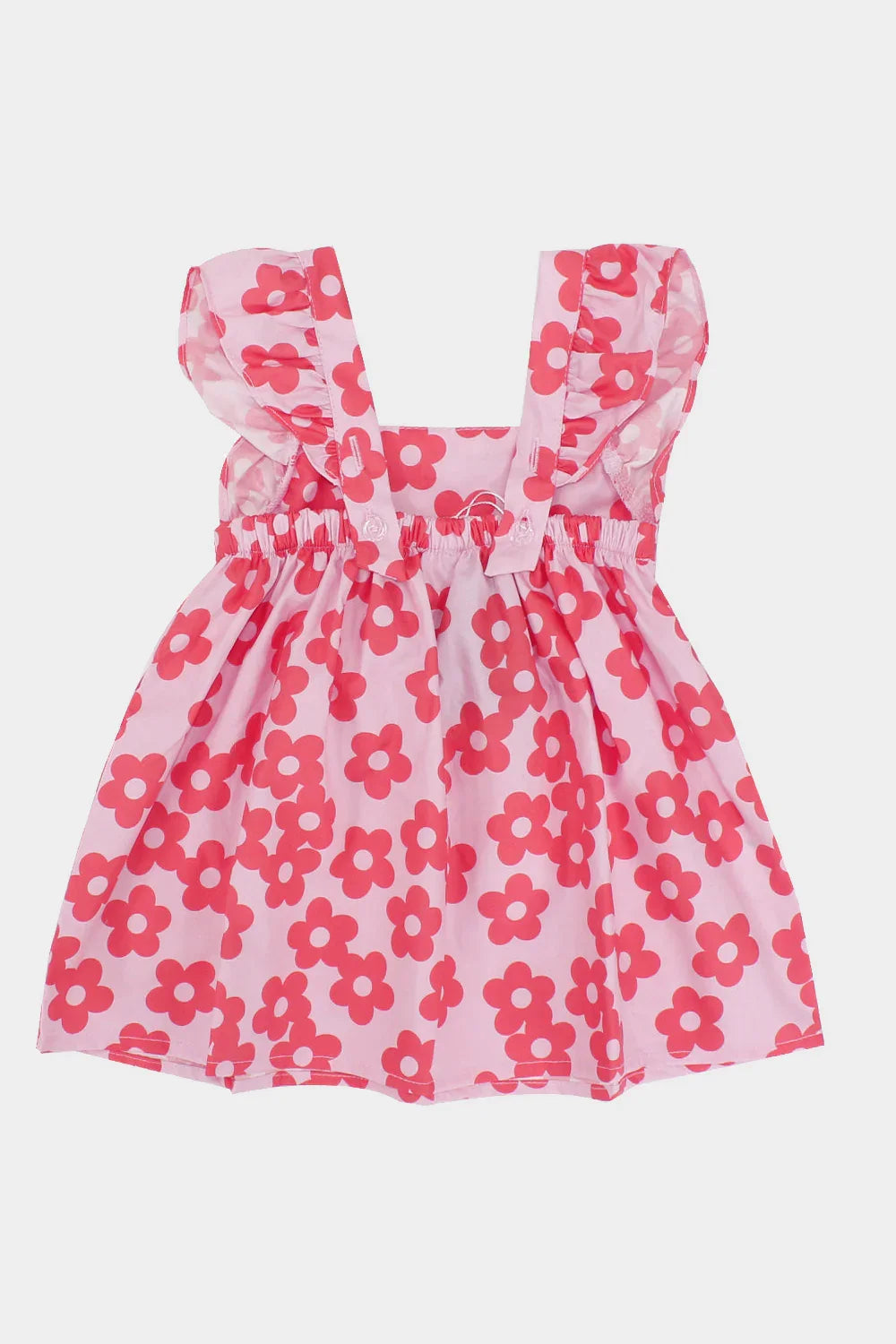 cotton cross back floral dress - playmore