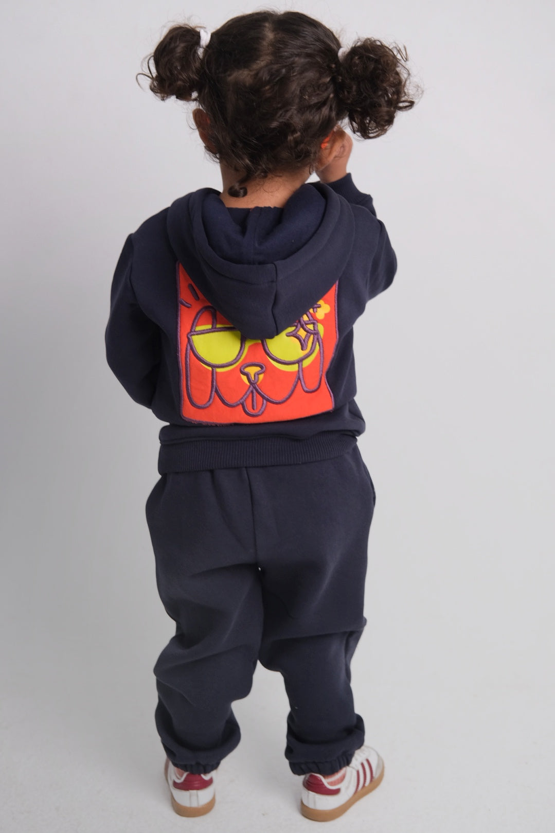 unisex "cool kid" navy 2-piece hooded outfit set
