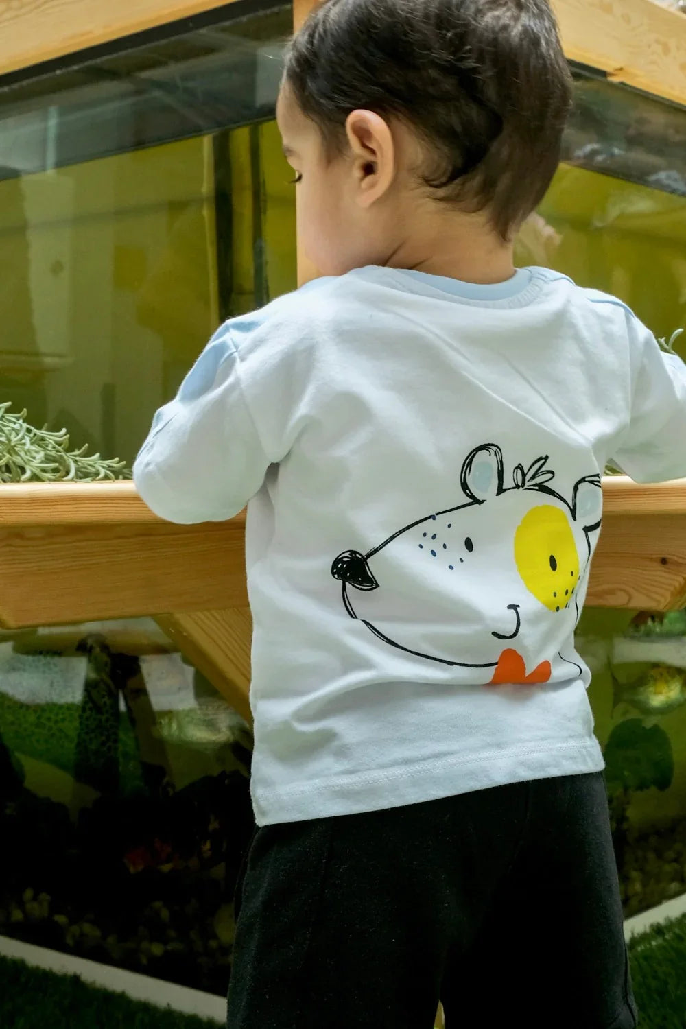 smiling puppy short-sleeved t-shirt - playmore