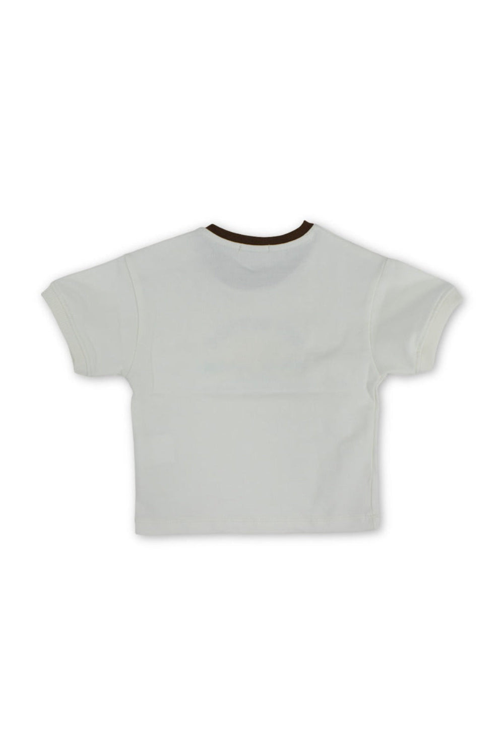 baby boys cotton t-shirt – offwhite with "get outside" print