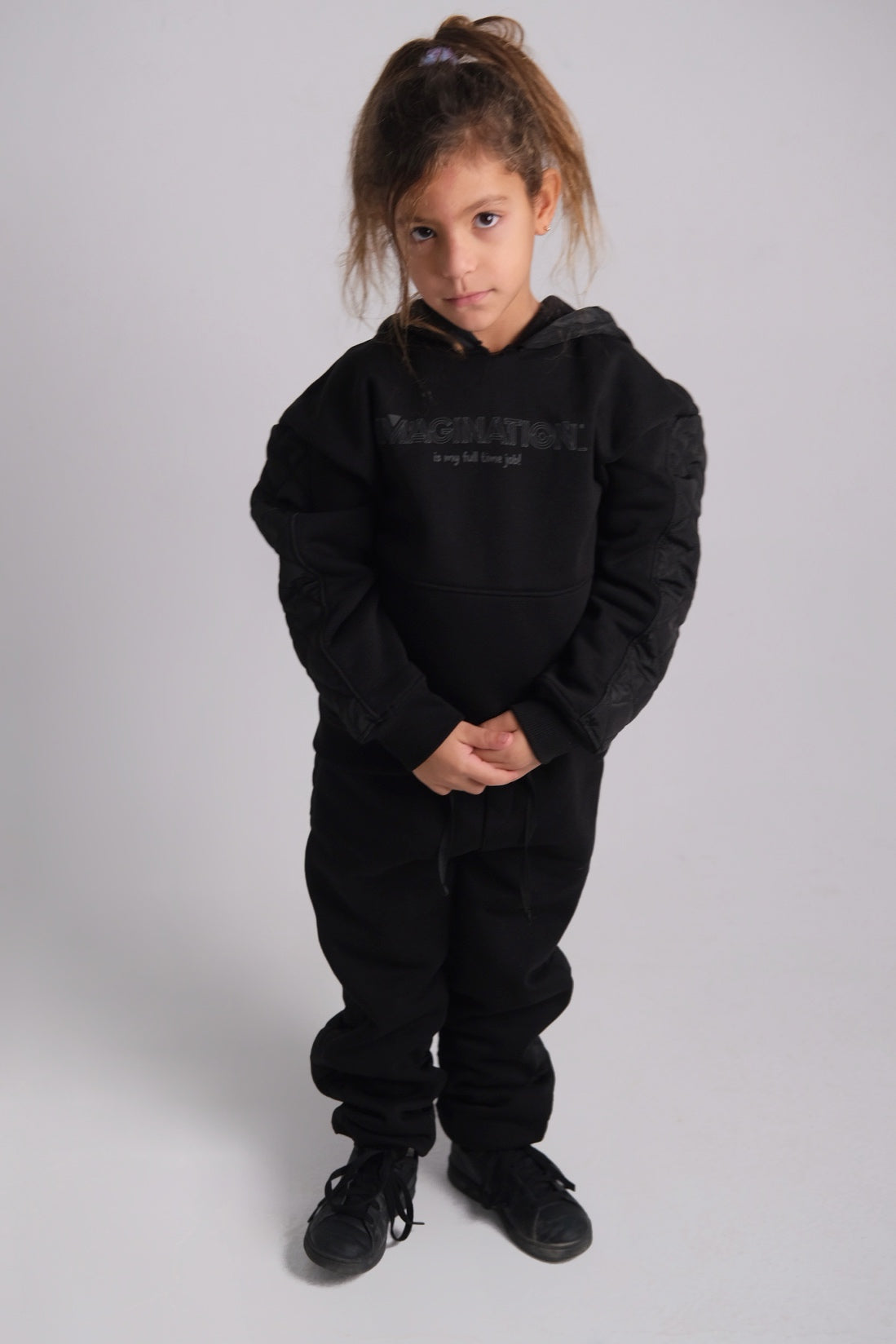 unisex back quilted hoodie