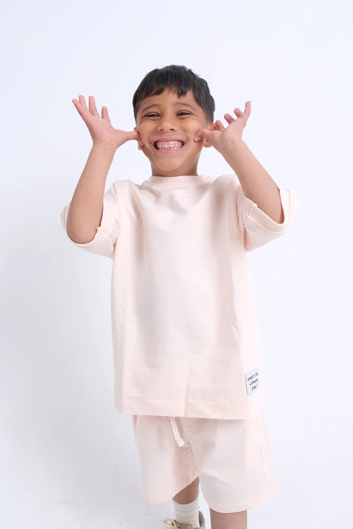 unisex pink 2-piece outfit set - playmore