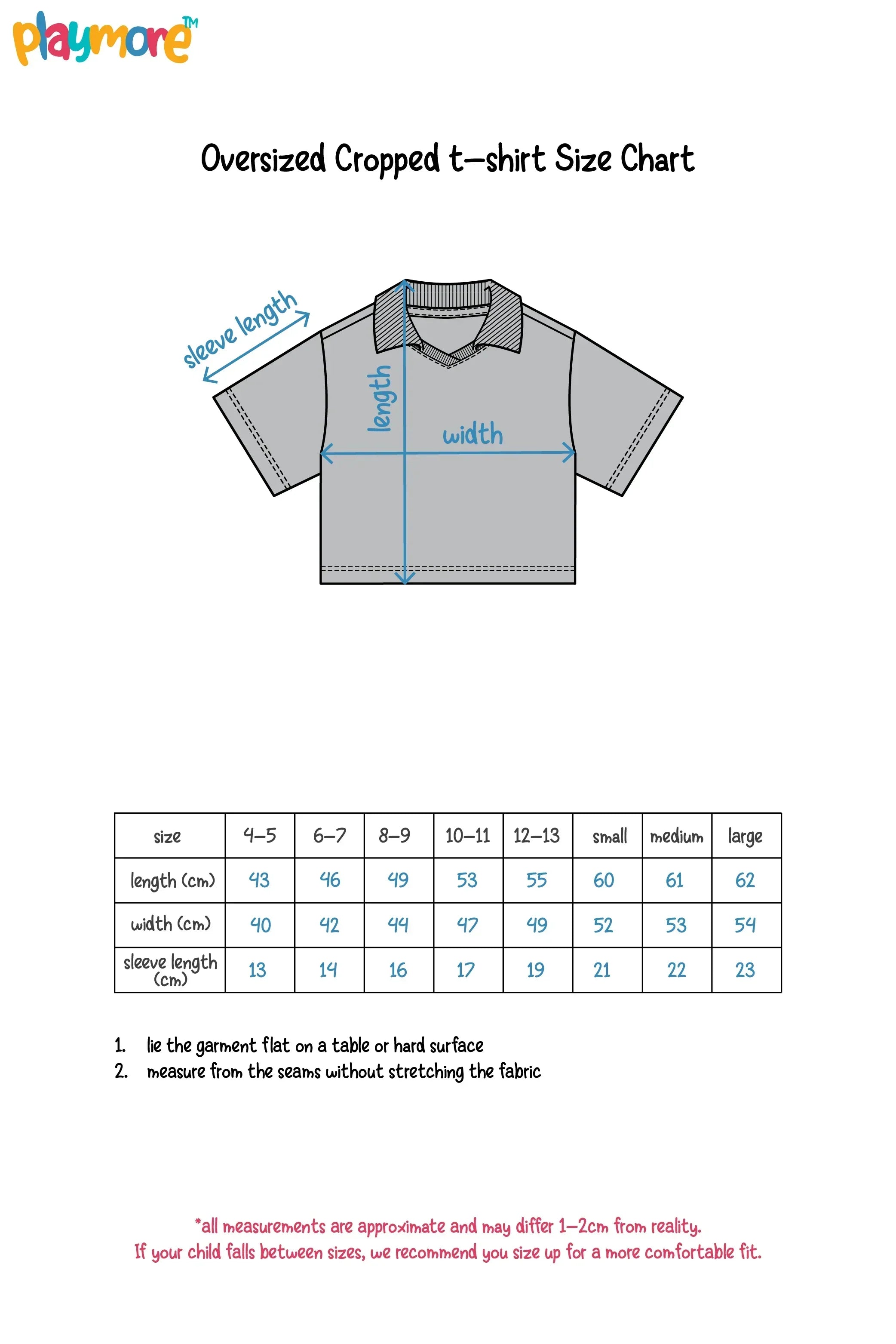 kids cotton t-shirt – aqua "playmore" - playmore