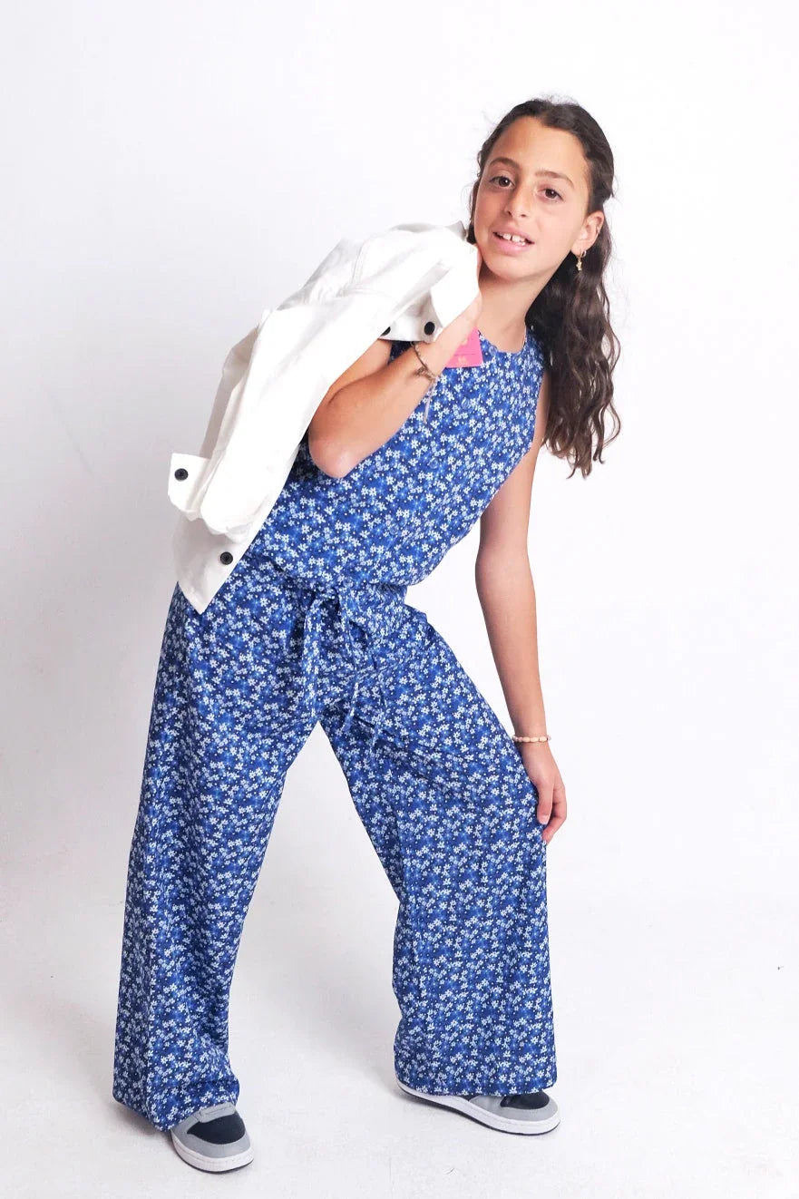 printed wide leg pants - playmore