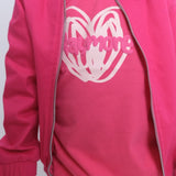 fuchsia lightweight bomber jacket