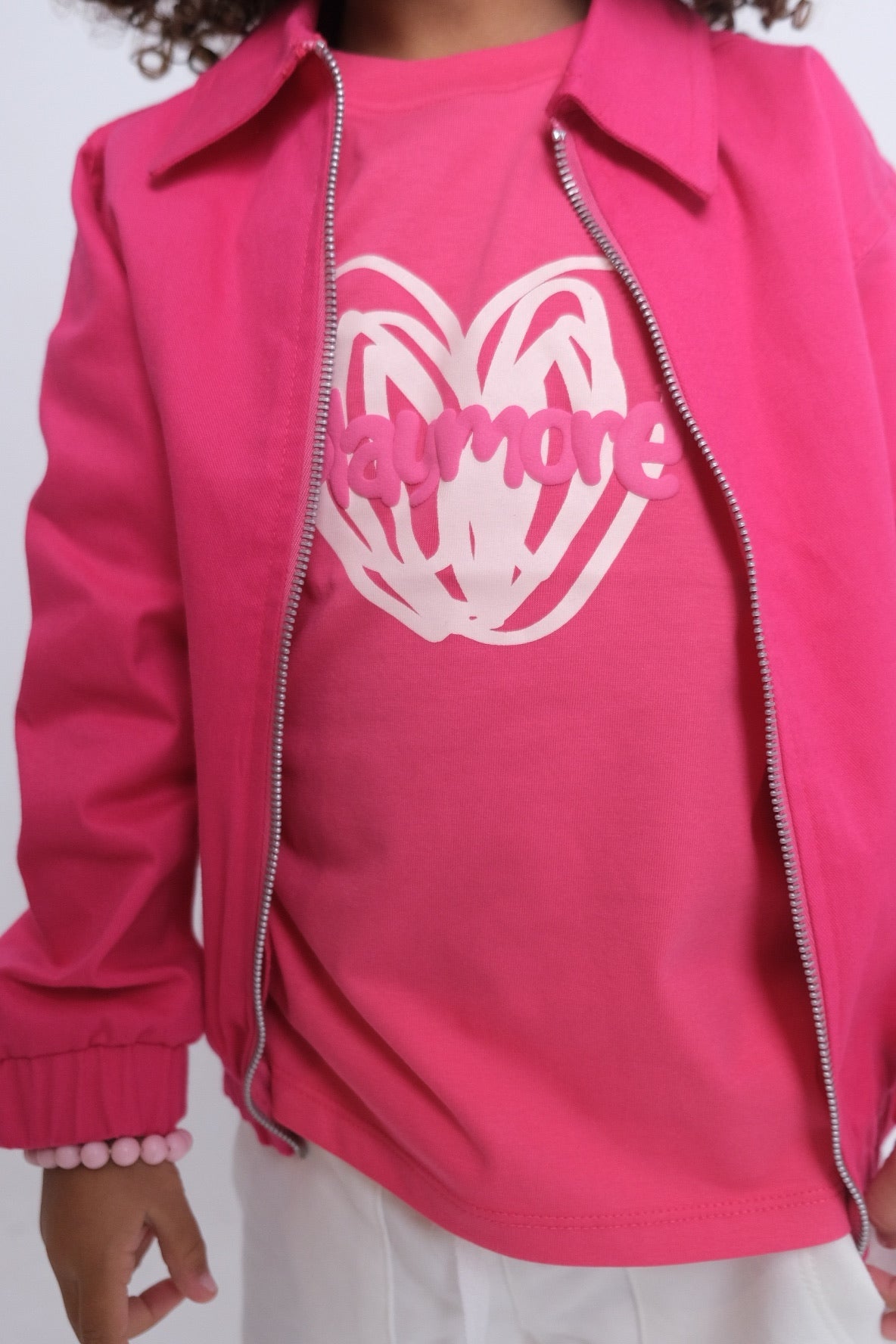 fuchsia lightweight bomber jacket