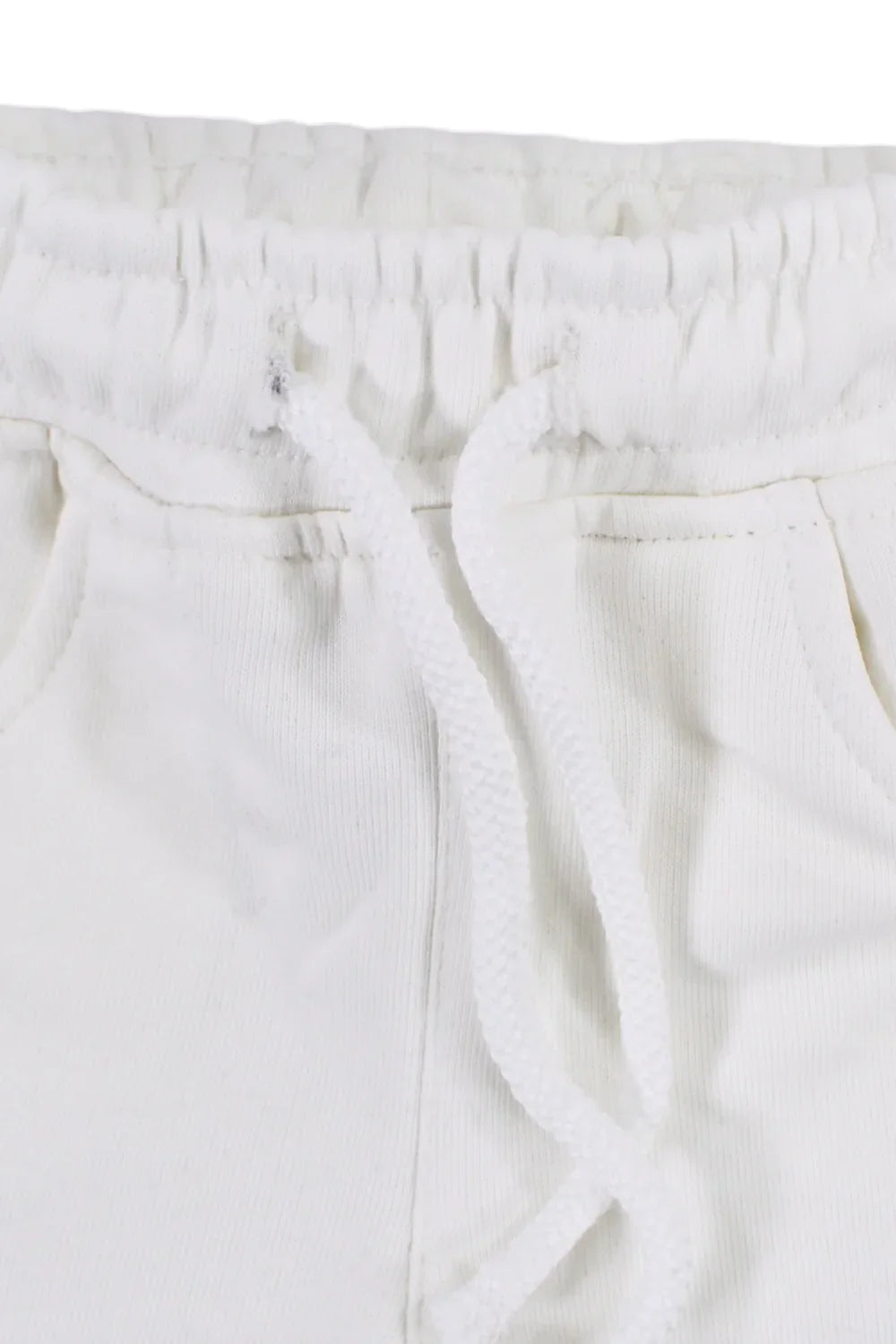 unisex baby cotton shorts – offwhite - playmore